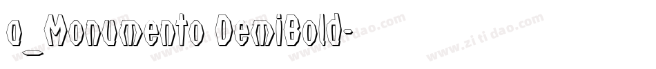 a_Monumento DemiBold字体转换